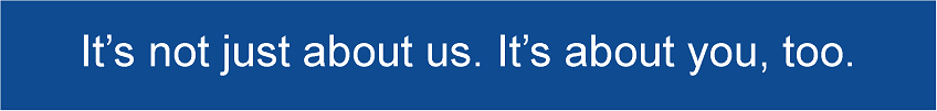 It's Not Just About Us